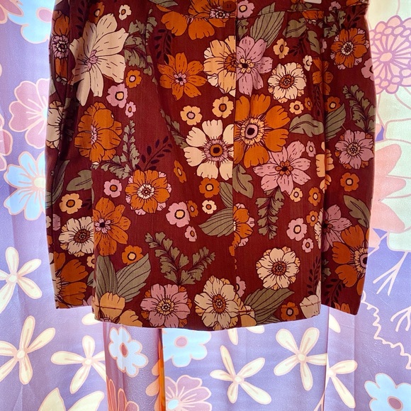 Groovy, floral, boho, 60’s, 70’s style mini skirt. New without tags! Sz 18 AU - Picture 8 of 10